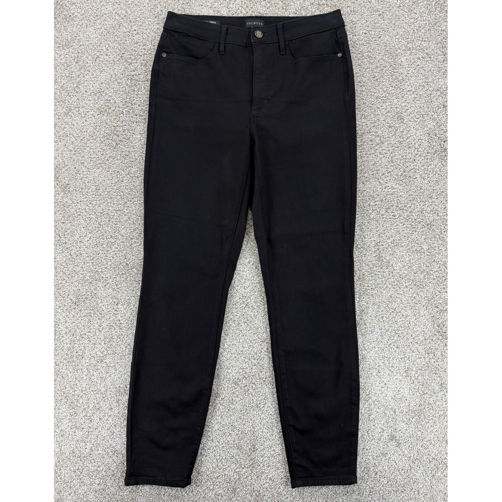 Talbots High Waist‎ Curvy Jegging Ankle Jeans Women's Size 6 Black Stretch Denim